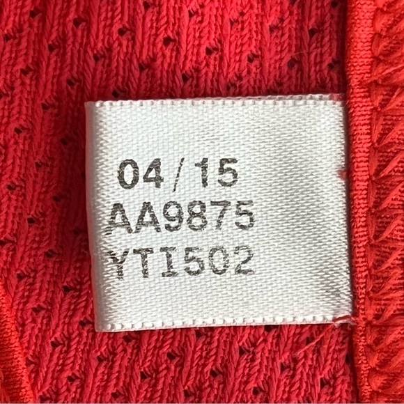 REEBOK racerback tank neon orange mesh insert on back branded size S - Picture 8 of 11